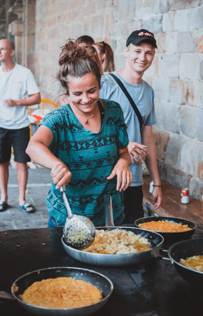 Cooking together